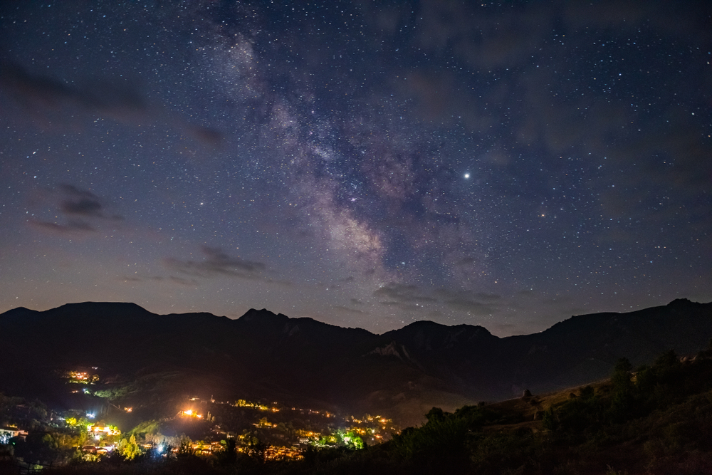 Milky Way over the Lahij village